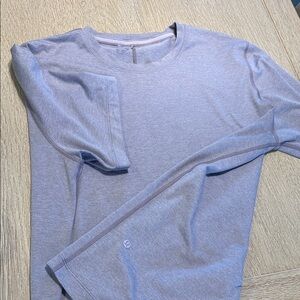 Soft Jersey Short Sleeve Shirt. Heathered Purple